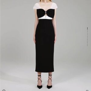 Self- portrait black bow dress